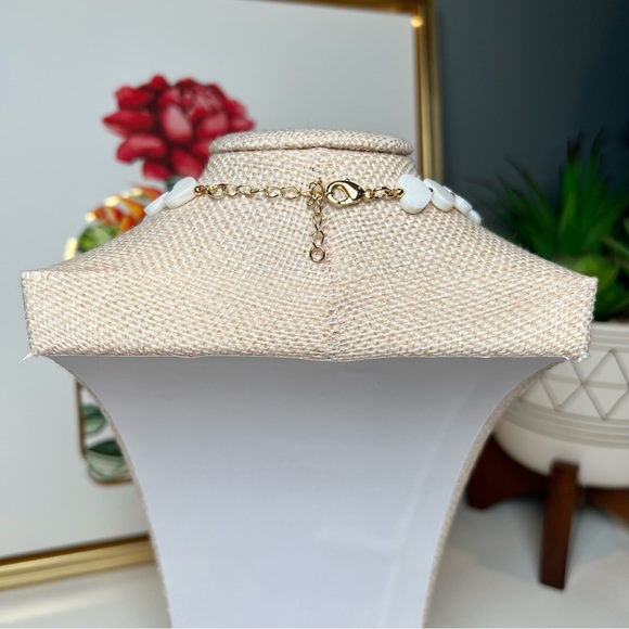 White Heart Necklace - 15” Plus 2” Extender - Picture 4 of 4